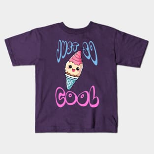 Just so Cool, Kawaii Ice Cream Kids T-Shirt